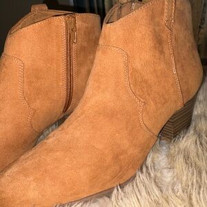 Tan Suede Ankle Boots